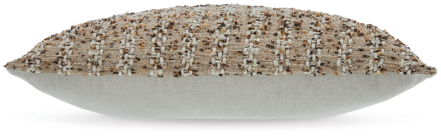 Vorlane Tan/Brown/White Pillow (Set of 4) - A1001046 - Bien Home Furniture &amp; Electronics