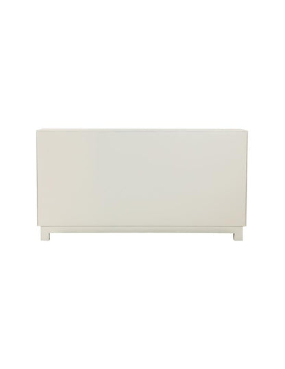 Voula White/Gold Rectangular 4-Door Accent Cabinet - 953416 - Bien Home Furniture &amp; Electronics