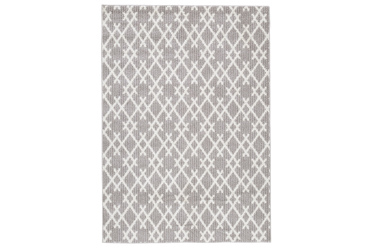 Wadehall Gray/Ivory Medium Rug - R405752 - Bien Home Furniture &amp; Electronics