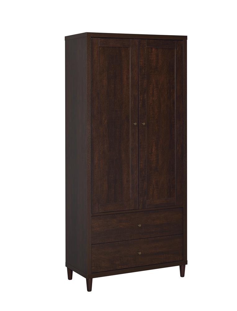 Wadeline Rustic Tobacco 2-Door Tall Accent Cabinet - 950724 - Bien Home Furniture &amp; Electronics