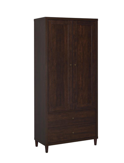 Wadeline Rustic Tobacco 2-Door Tall Accent Cabinet - 950724 - Bien Home Furniture &amp; Electronics