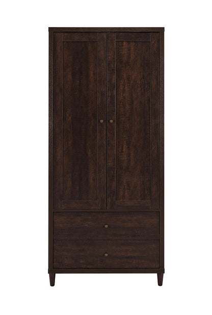 Wadeline Rustic Tobacco 2-Door Tall Accent Cabinet - 950724 - Bien Home Furniture &amp; Electronics