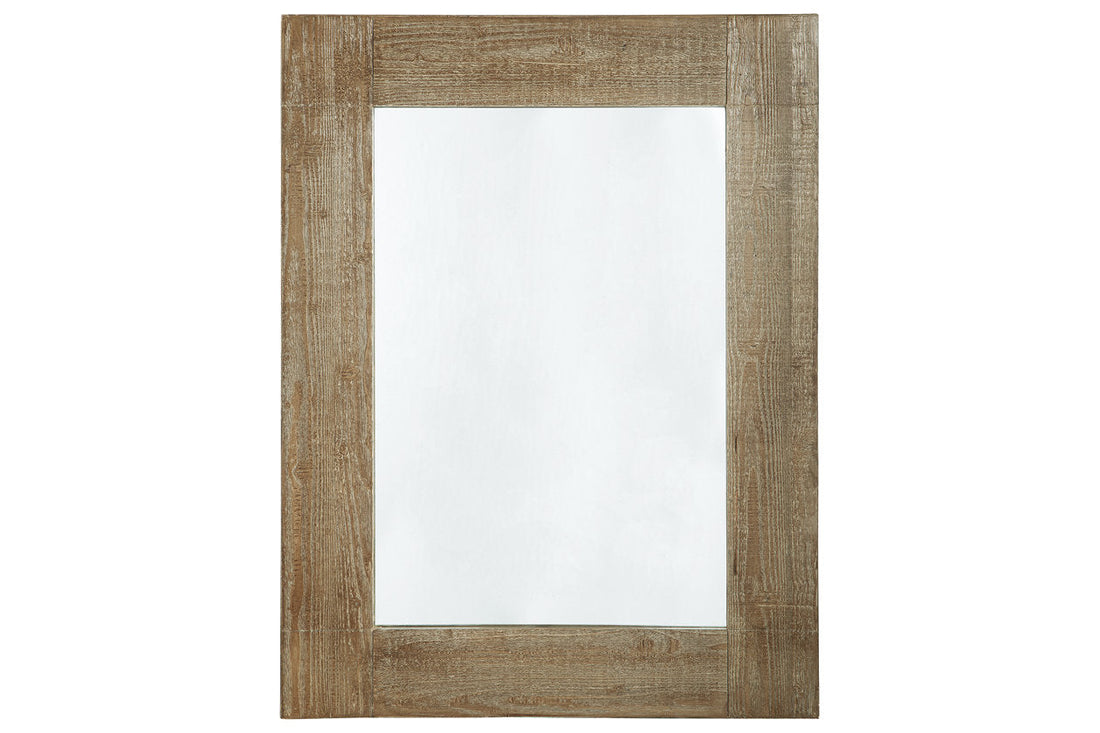 Waltleigh Distressed Brown Accent Mirror - A8010277 - Bien Home Furniture &amp; Electronics