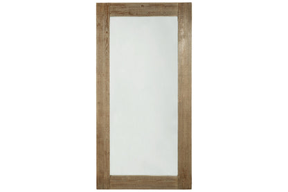 Waltleigh Distressed Brown Floor Mirror - A8010278 - Bien Home Furniture &amp; Electronics