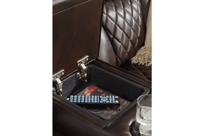 Warnerton Chocolate Power Recliner - 7540713 - Bien Home Furniture &amp; Electronics