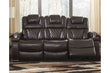 Warnerton Chocolate Power Reclining Sofa - 7540715 - Bien Home Furniture & Electronics