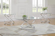 Warren 3-Piece Occasional Set Chrome/Clear - 722373 - Bien Home Furniture & Electronics