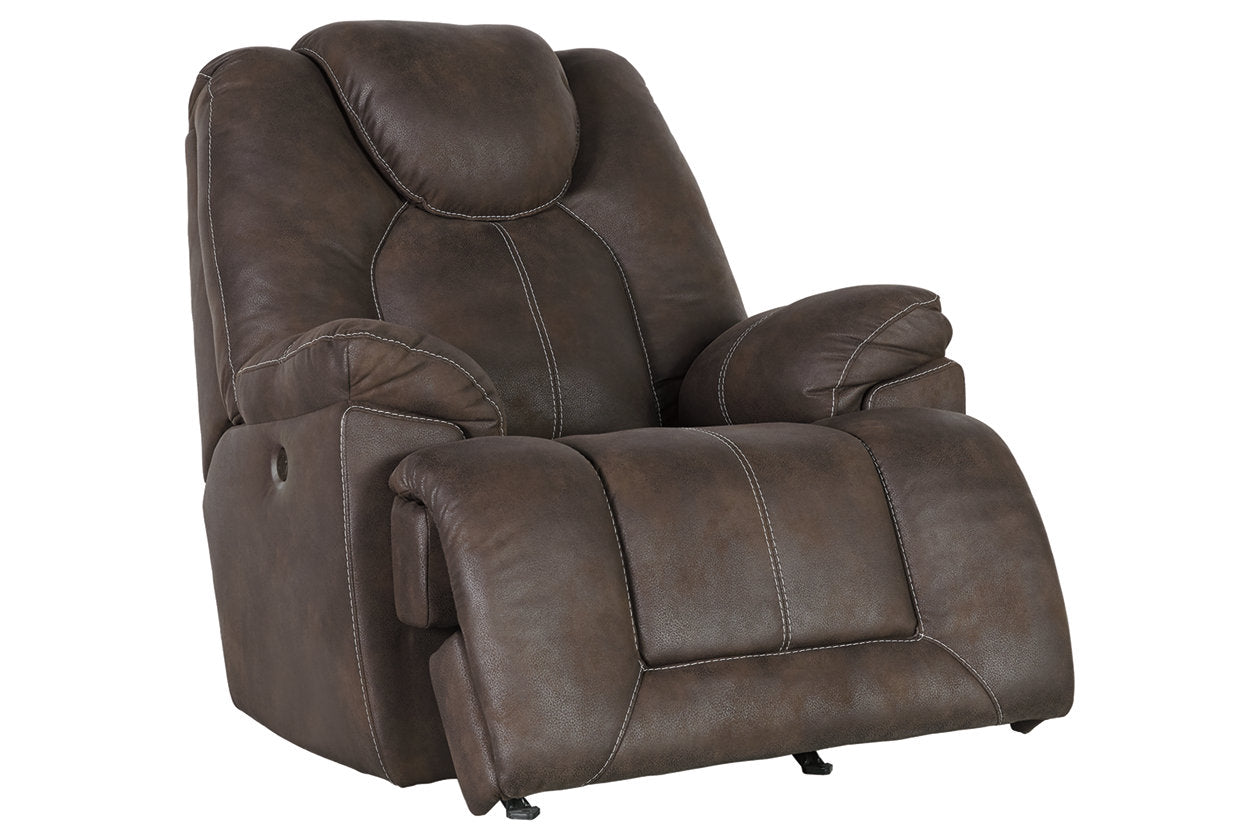 Warrior Fortress Coffee Power Recliner - 4670198 - Bien Home Furniture &amp; Electronics