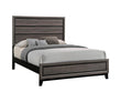 Watson California King Panel Bed Gray Oak/Black - 212421KW - Bien Home Furniture & Electronics