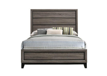 Watson Full Panel Bed Gray Oak - 212421F - Bien Home Furniture &amp; Electronics