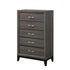 Watson Gray Oak/Black 5-Drawer Chest - 212425 - Bien Home Furniture & Electronics