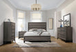 Watson Gray Oak/Black Panel Bedroom Set - SET | 212421Q | 212422 | 212425 - Bien Home Furniture & Electronics