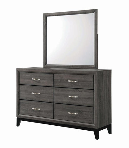 Watson Gray Oak Mirror - 212424 - Bien Home Furniture &amp; Electronics