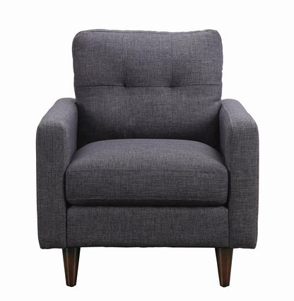 Watsonville Tufted Back Chair Gray - 552003 - Bien Home Furniture &amp; Electronics