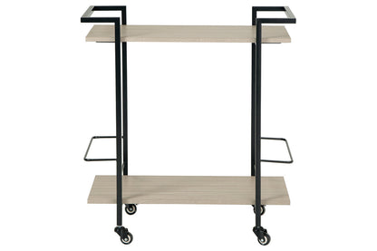 Waylowe Brown/Black Bar Cart - A4000389 - Bien Home Furniture &amp; Electronics