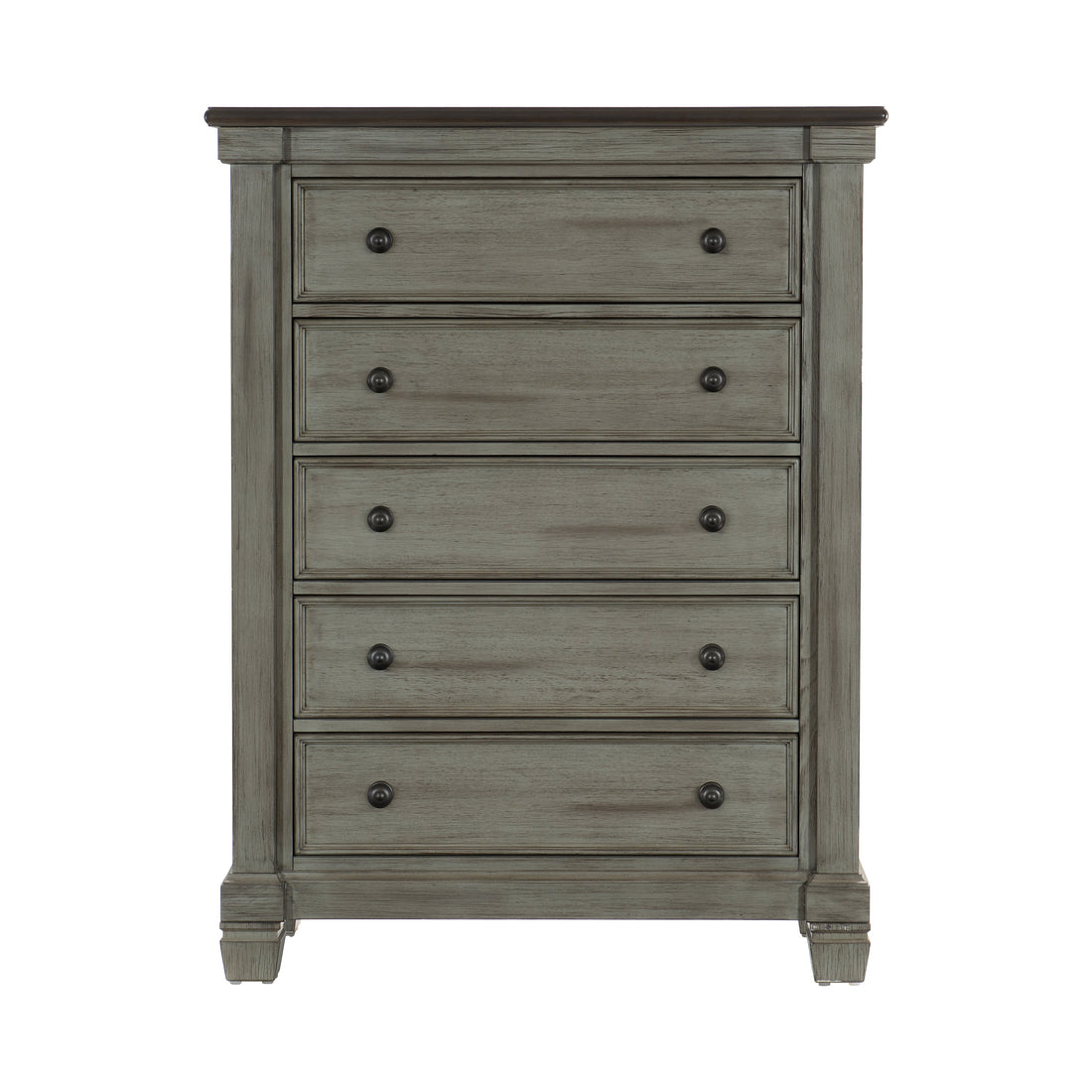 Weaver Coffee/Antique Gray Chest - 1626GY-9 - Bien Home Furniture &amp; Electronics