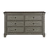 Weaver Coffee/Antique Gray Dresser - 1626GY-5 - Bien Home Furniture & Electronics