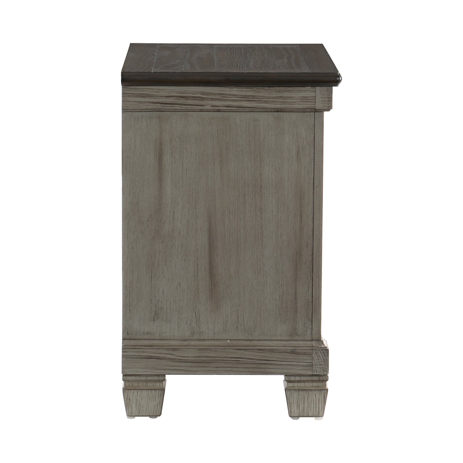 Weaver Coffee/Antique Gray Nightstand - 1626GY-4 - Bien Home Furniture &amp; Electronics