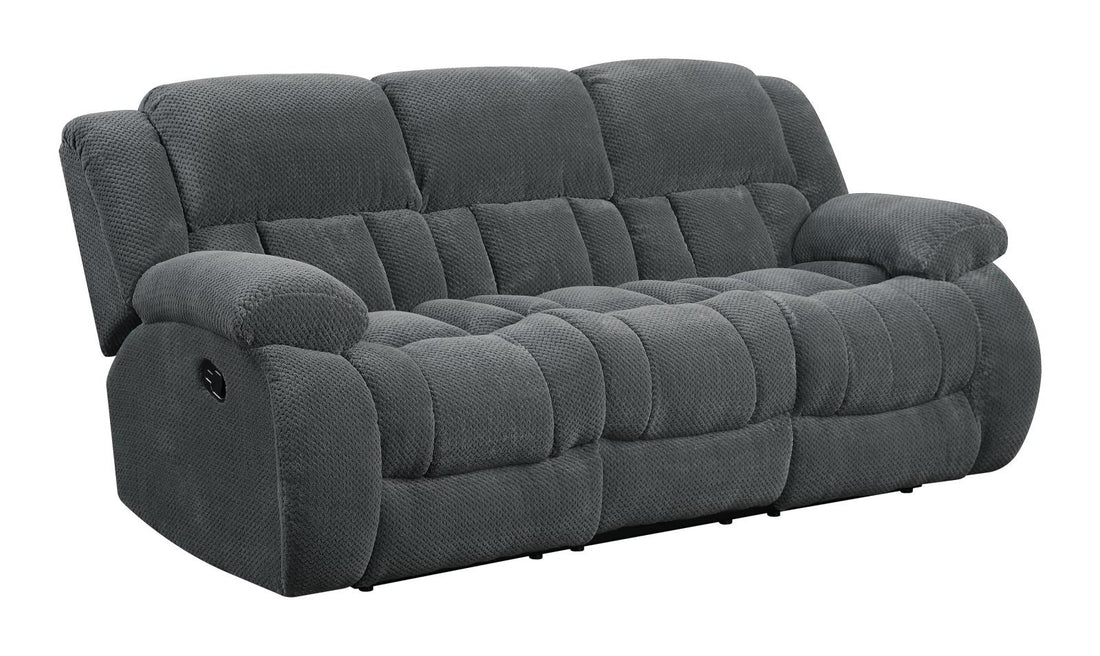 Weissman Pillow Top Arm Motion Sofa Charcoal - 601921 - Bien Home Furniture &amp; Electronics
