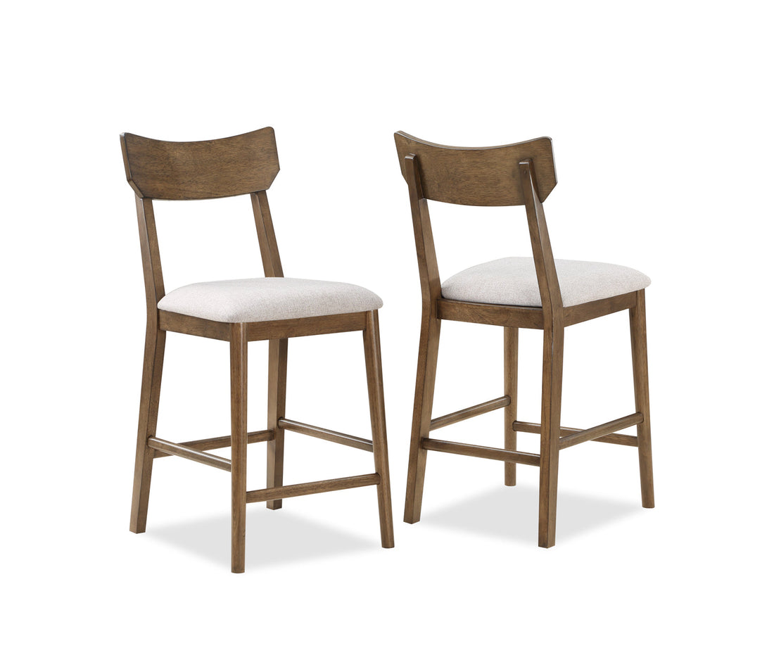 Weldon Brown Counter Height Chair, Set of 2 - 2714S-24 - Bien Home Furniture &amp; Electronics