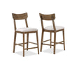 Weldon Brown Counter Height Chair, Set of 2 - 2714S-24 - Bien Home Furniture & Electronics