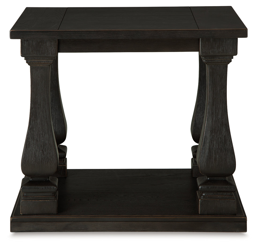 Wellturn Black End Table - T749-3 - Bien Home Furniture &amp; Electronics
