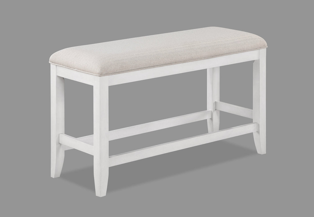 Wendy White Counter Height Bench - 2717-BENCH - Bien Home Furniture &amp; Electronics