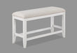 Wendy White Counter Height Bench - 2717-BENCH - Bien Home Furniture & Electronics