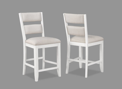 Wendy White Counter Height Chair, Set of 2 - 2717S-24 - Bien Home Furniture &amp; Electronics