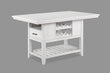 Wendy White Counter Height Table - SET | 2717T-4060-TOP | 2717T-4060-BASE - Bien Home Furniture & Electronics