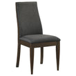Wes Upholstered Side Chair (Set of 2) Gray/Dark Walnut - 115272 - Bien Home Furniture & Electronics