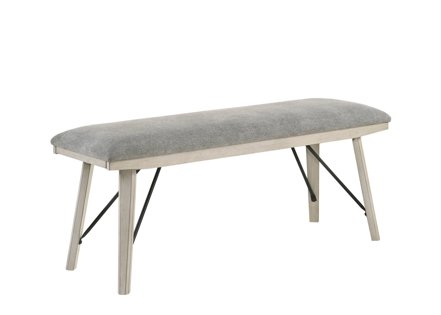 White Sands Chalk White Bench - 2132-BENCH - Bien Home Furniture &amp; Electronics