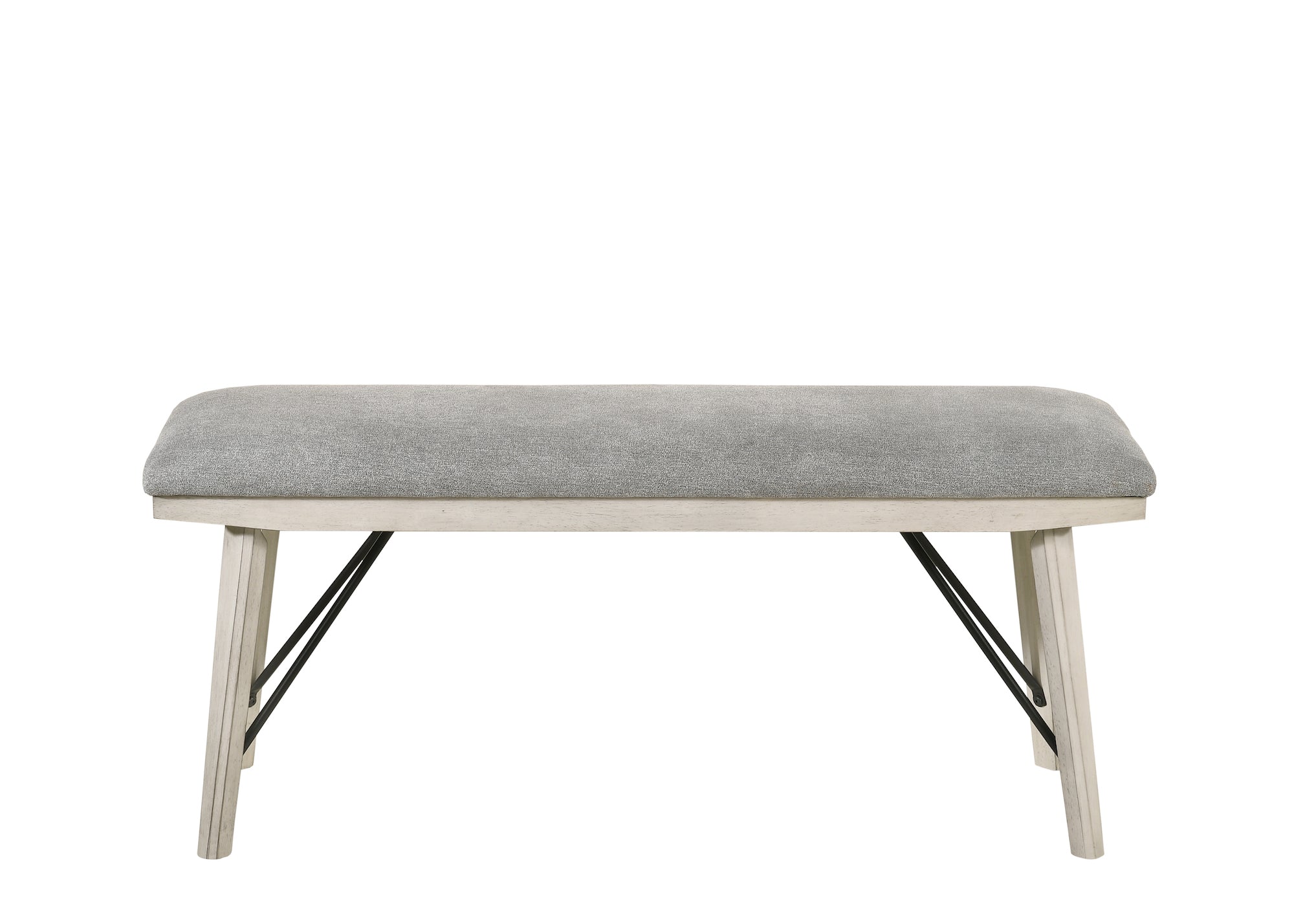 White Sands Chalk White Bench - 2132-BENCH - Bien Home Furniture &amp; Electronics