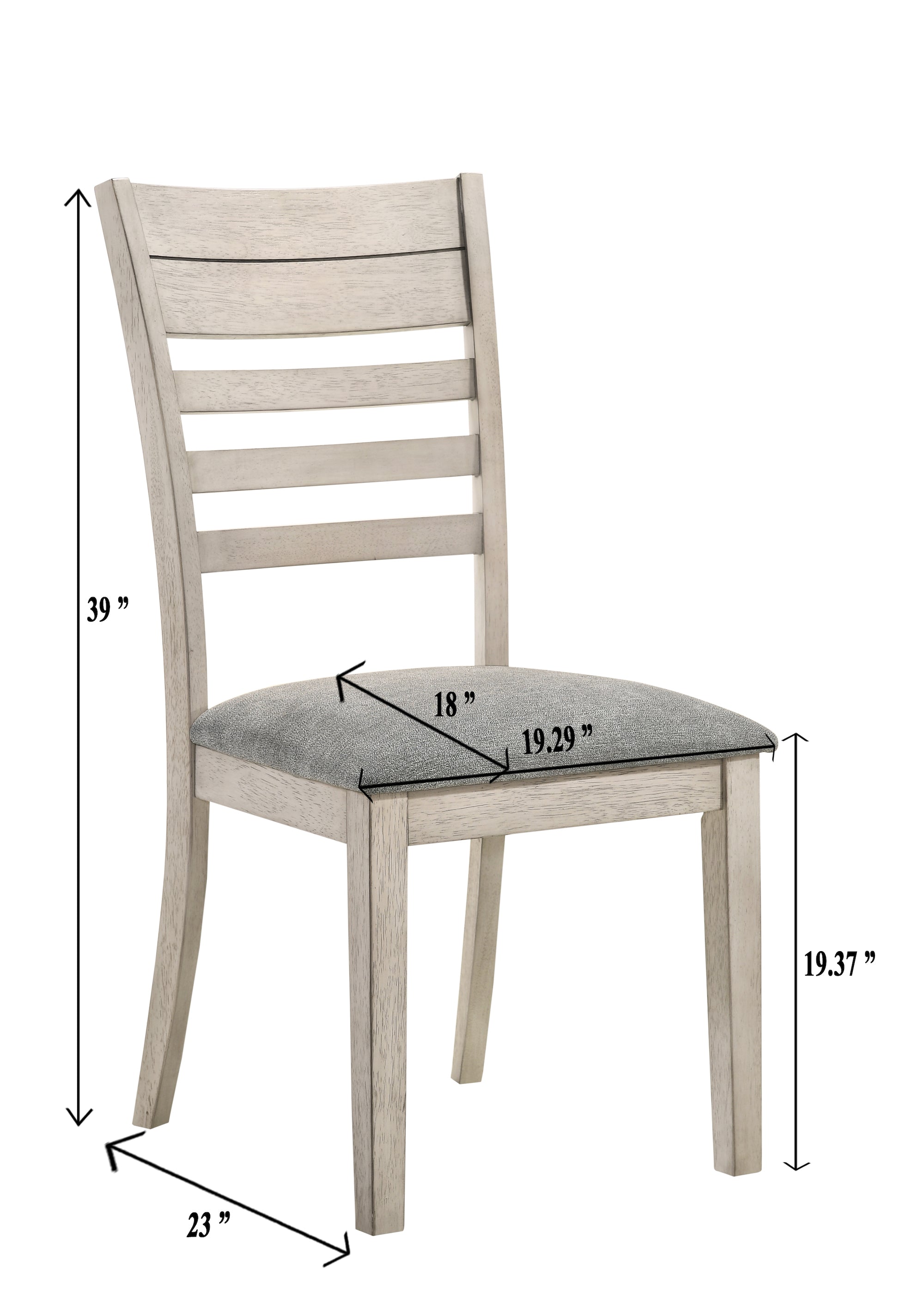 White Sands Chalk White Side Chair, Set of 2 - 2132S - Bien Home Furniture &amp; Electronics