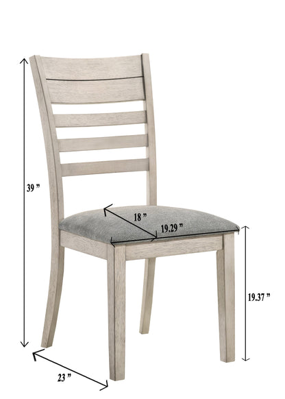 White Sands Chalk White Side Chair, Set of 2 - 2132S - Bien Home Furniture &amp; Electronics