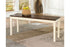 Whitesburg Brown/Cottage White Dining Bench - D583-00 - Bien Home Furniture & Electronics