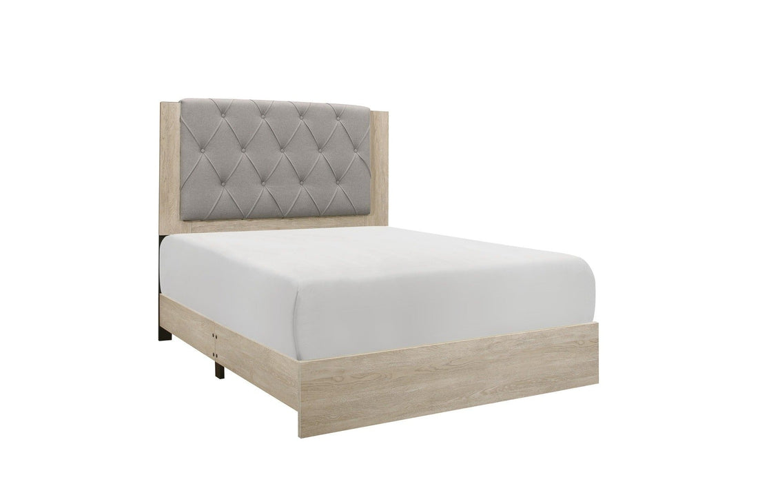 Whiting Natural Full Upholstered Panel Bed - 1524F-1 - Bien Home Furniture &amp; Electronics