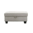 Whitson Upholstered Storage Ottoman Stone - 509767 - Bien Home Furniture & Electronics