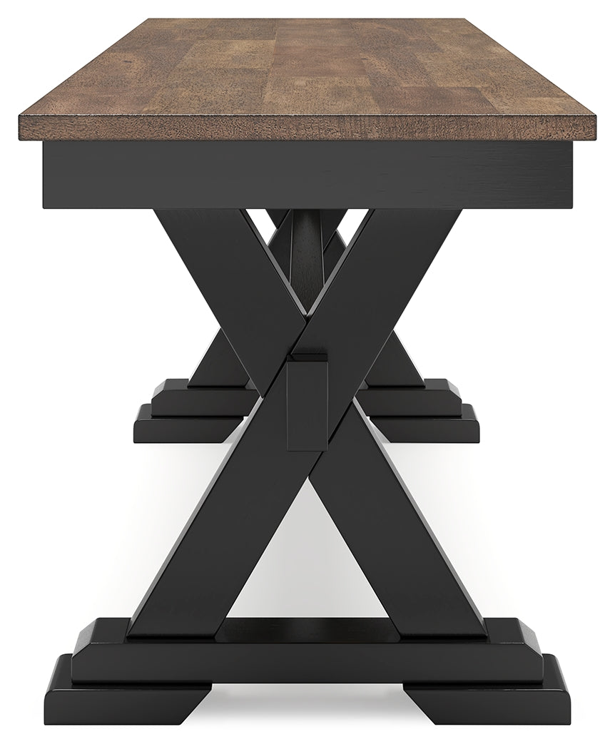 Wildenauer Brown/Black 50" Dining Bench - D634-00 - Bien Home Furniture &amp; Electronics