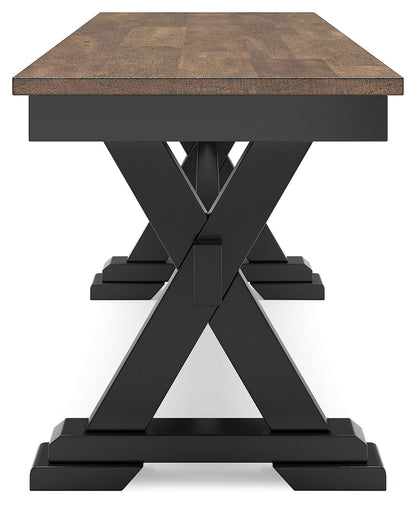 Wildenauer Brown/Black 50" Dining Bench - D634-00 - Bien Home Furniture &amp; Electronics