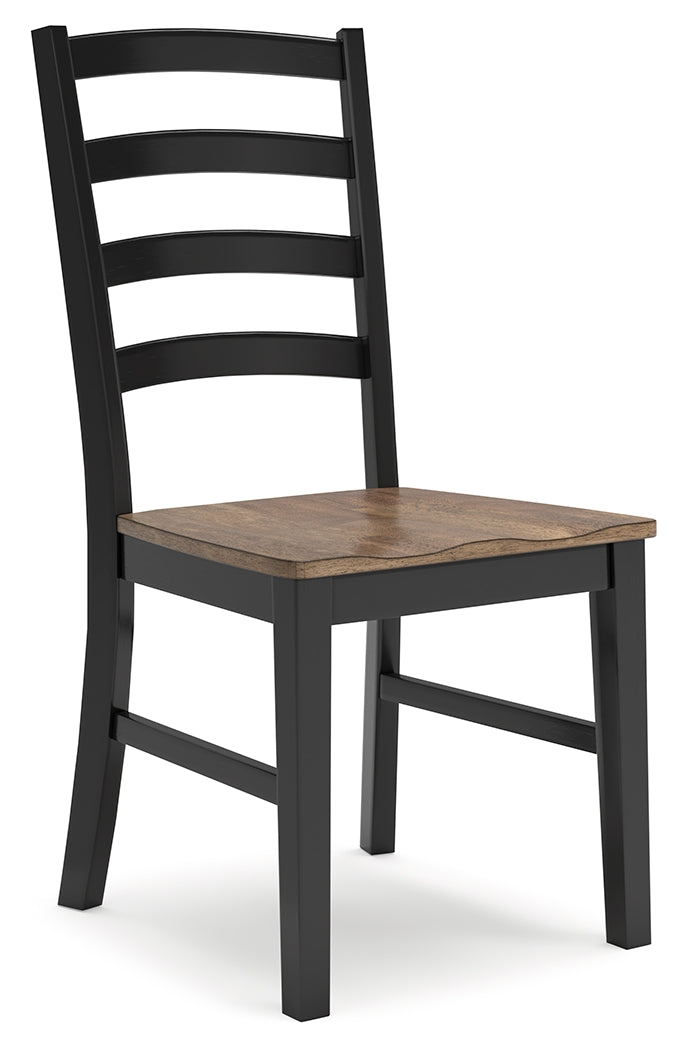 Wildenauer Brown/Black Dining Chair, Set of 2 - D634-01 - Bien Home Furniture &amp; Electronics