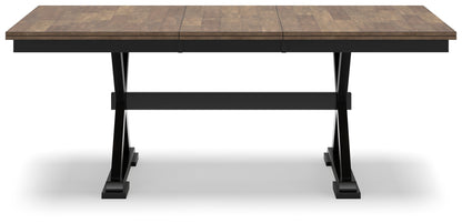 Wildenauer Brown/Black Dining Extension Table - D634-35 - Bien Home Furniture &amp; Electronics
