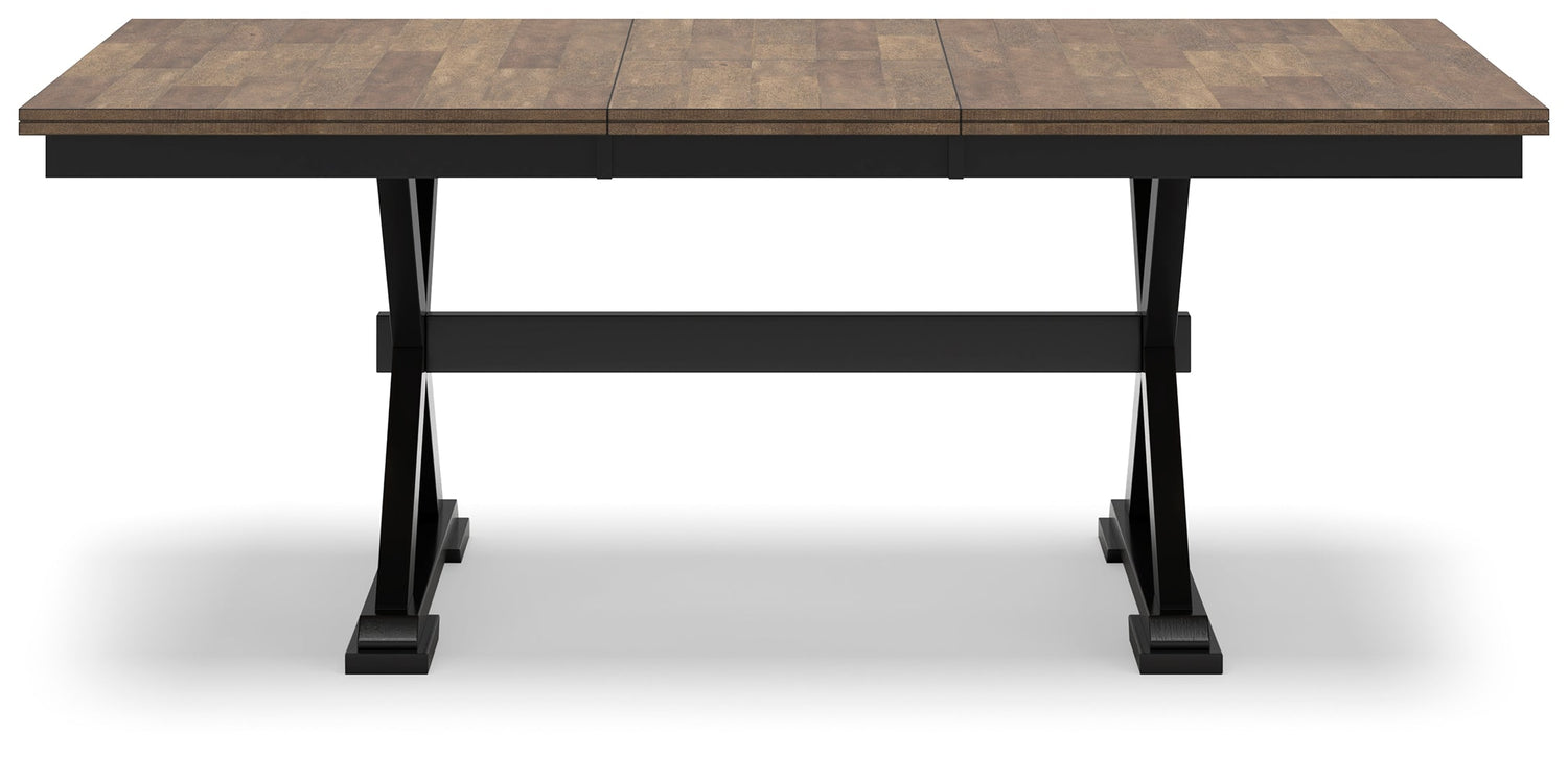 Wildenauer Brown/Black Dining Extension Table - D634-35 - Bien Home Furniture &amp; Electronics