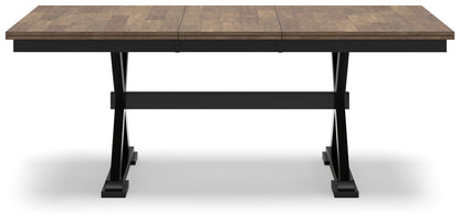 Wildenauer Brown/Black Dining Extension Table - D634-35 - Bien Home Furniture &amp; Electronics