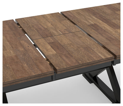 Wildenauer Brown/Black Dining Extension Table - D634-35 - Bien Home Furniture &amp; Electronics