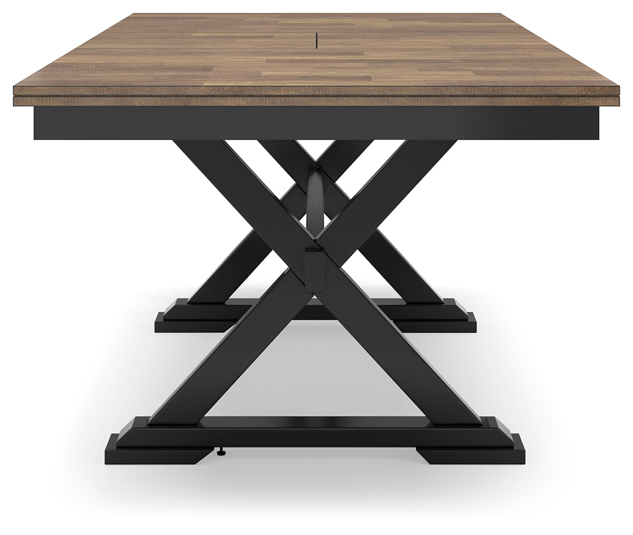 Wildenauer Brown/Black Dining Extension Table - D634-35 - Bien Home Furniture &amp; Electronics