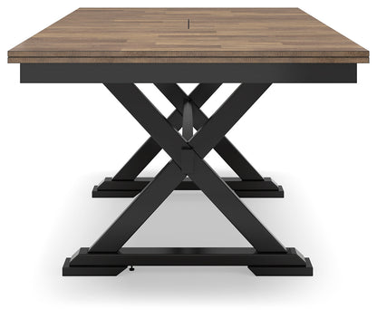 Wildenauer Brown/Black Dining Extension Table - D634-35 - Bien Home Furniture &amp; Electronics