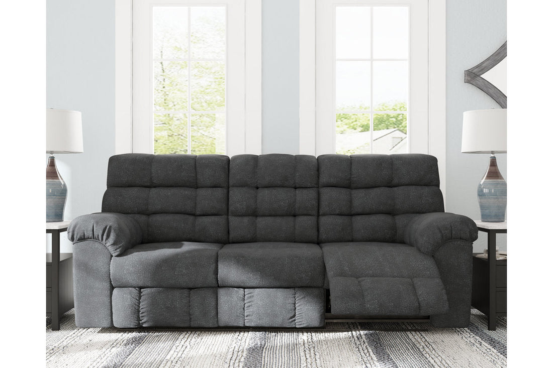 Wilhurst Marine Reclining Sofa with Drop Down Table - 5540389 - Bien Home Furniture &amp; Electronics