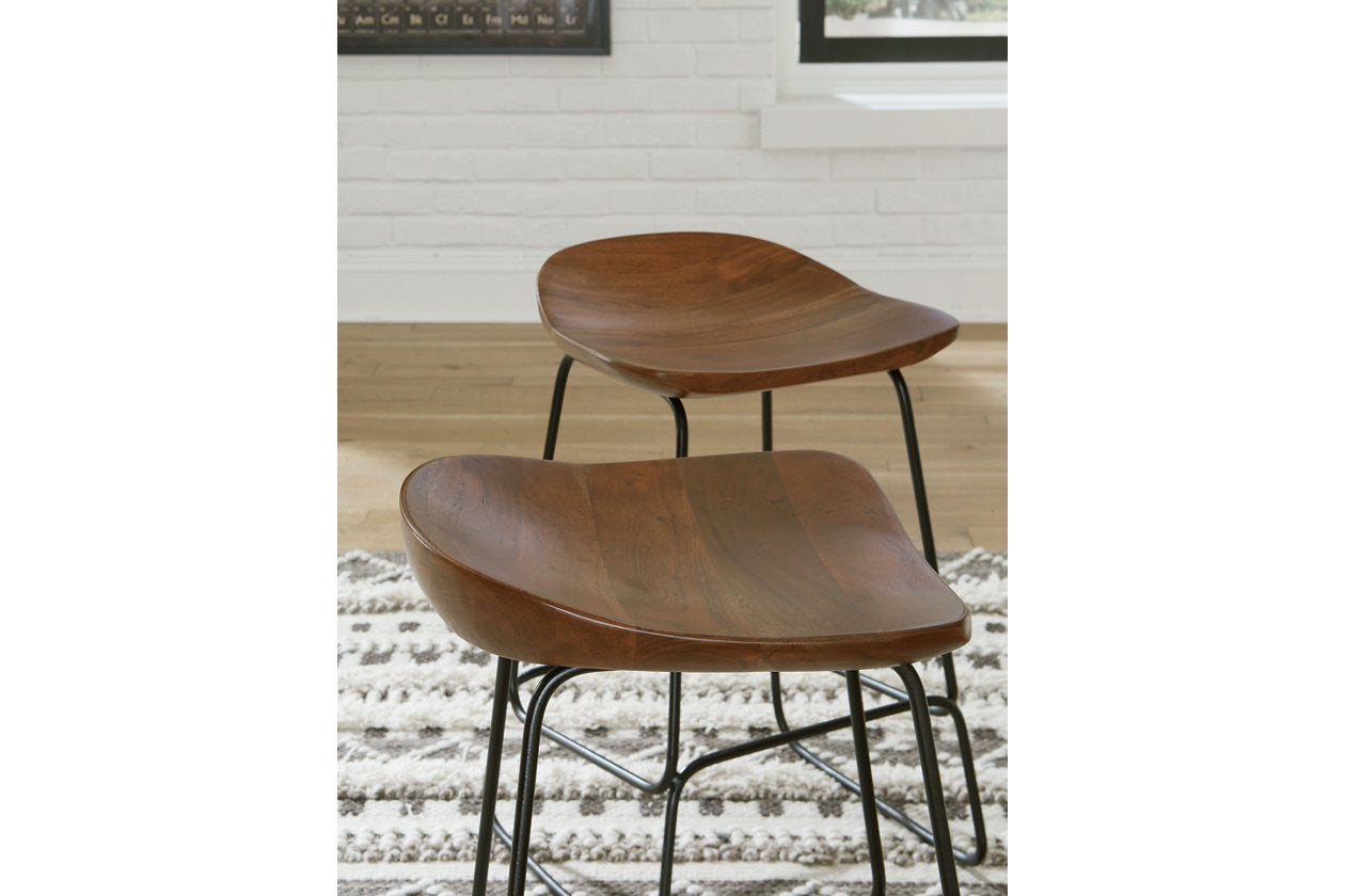 Wilinruck Brown/Black Counter Height Stool, Set of 3 - D402-024 - Bien Home Furniture &amp; Electronics
