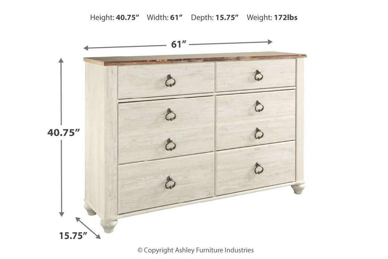 Willowton Two-tone Dresser - B267-31 - Bien Home Furniture &amp; Electronics